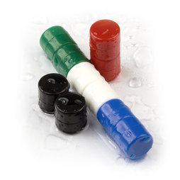 M-DISC-01, Disc magnets with plastic cover Ø 9,4 mm, 10 per set, various colours
