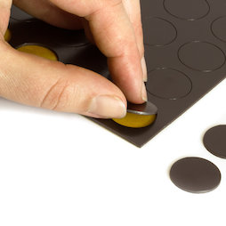 MS-TAKKI-05, Takkis round 20 mm, self-adhesive magnetic dots, 24 pieces per sheet