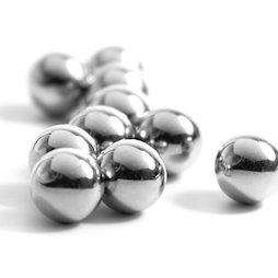 ST-K-10-N, Steel spheres 10 mm, not magnets!, ferro-magnetic, nickel-plated, Ø 10 mm