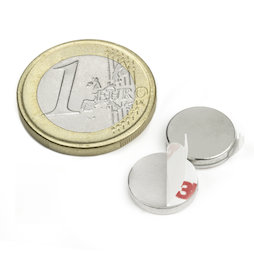 Disc magnet (self-adhesive) Ø 12 mm, height 2 mm