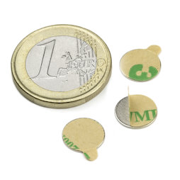 Disc magnet (self-adhesive) Ø 10 mm, height 0,6 mm
