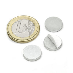 PAS-13, Metal disc self-adhesive Ø 13 mm, as a counterpart to magnets, not a magnet!