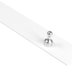 MB-19/white, Magnetic strip self-adhesive 80 cm, self-adhesive surface for magnets, metal, white