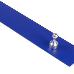 MB-19/blue, Magnetic strip self-adhesive 80 cm, self-adhesive surface for magnets, metal, blue