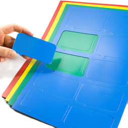 BA-014BR, Magnet symbols Speech Bubble, rectangular, for whiteboards & planning boards, 10 symbols per A4 sheet, in different colours