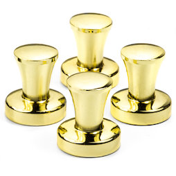 M-92, Mini Max gold-coloured, strong office magnets neodymium, set of 4