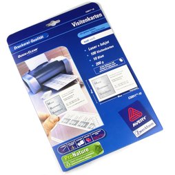 M-34, Avery Zweckform C32011, blank business cards for magnetic name tags, package of 10 sheets